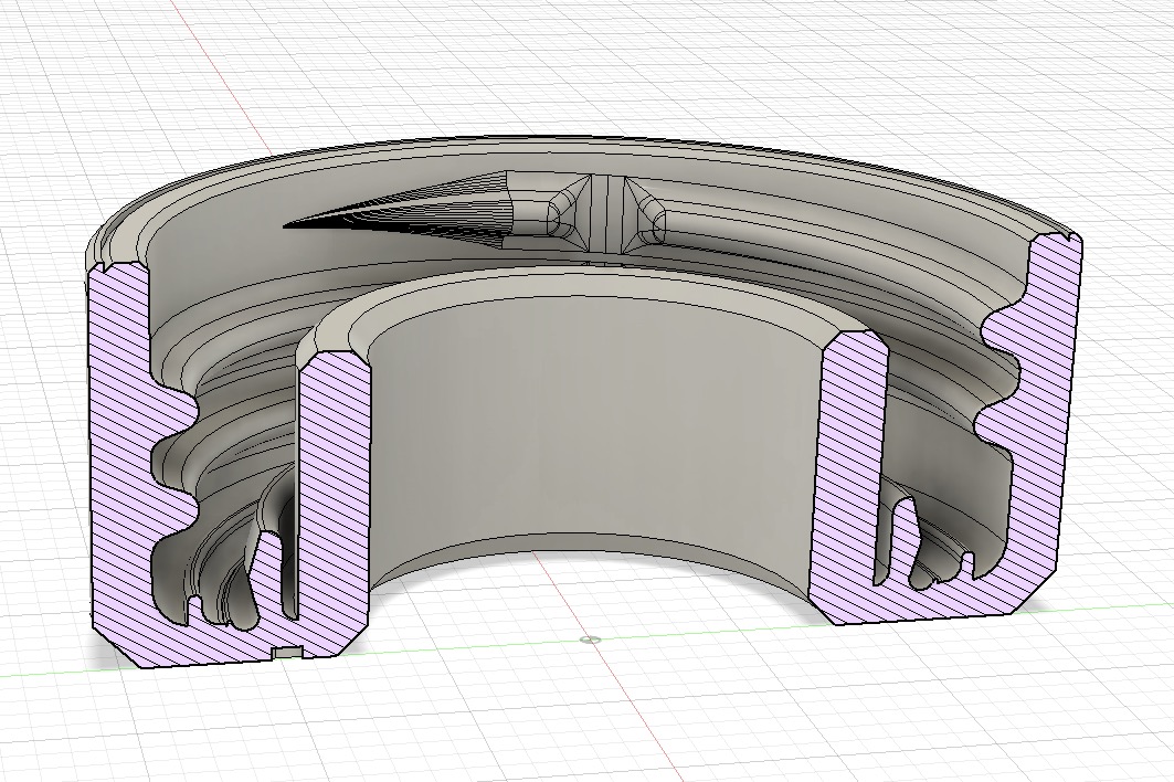 saját gyártású PET palack kupak keresztmetszete custom_PET_cap_cross_section